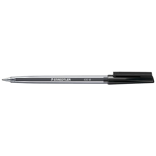 Staedtler Stick 430M Ballpoint Pen Medium 1.0mm_Black - Theodist