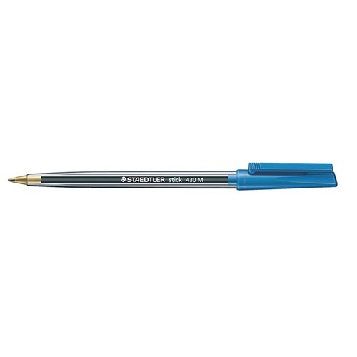 Staedtler Stick 430M Ballpoint Pen Medium 1.0mm_Blue - Theodist