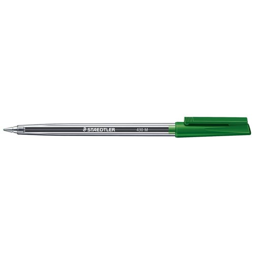 Staedtler Stick 430M Ballpoint Pen Medium 1.0mm_Green - Theodist