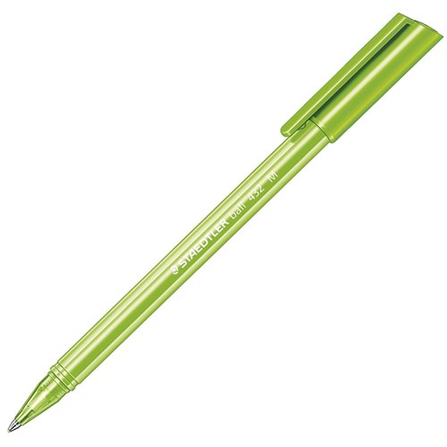 Staedtler 432 Stick Triangular Ballpoint Pen Medium 1.0mm_Green - Theodist