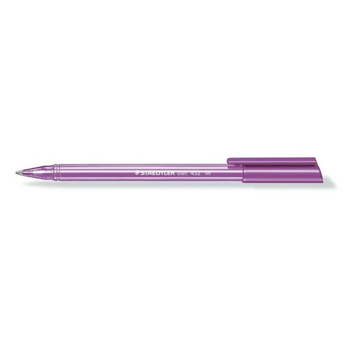 Staedtler 432 Stick Triangular Ballpoint Pen Medium 1.0mm_Purple - Theodist