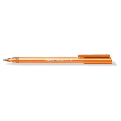 Staedtler 432 Stick Triangular Ballpoint Pen Medium 1.0mm_Orange - Theodist