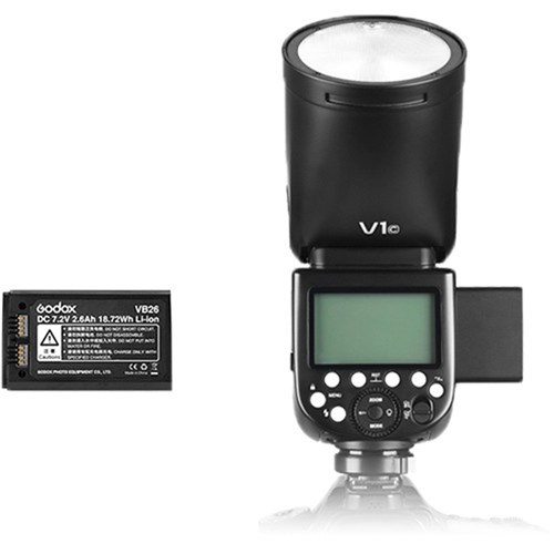 thumbnail interactive-video image 1 of Godox V1-C Round Head Flash For Canon – TTL HSS Speedlite With Case 1 of 5