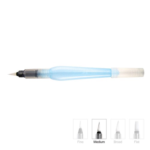 Pentel Watercolour Pencils 24 Pack YCB9-24 with Bonus Aquash Water Brush