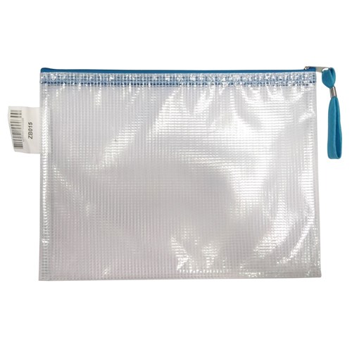 DataMax Mesh Envelope with Zip B5 373x210mm Assorted_BLU - Theodist